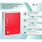 Adiroffice Dual Lock Wall-Mount Medication Security Cabinet in Red with Pull-Out Shelf ADI999-06-RED-MK - alternate 1